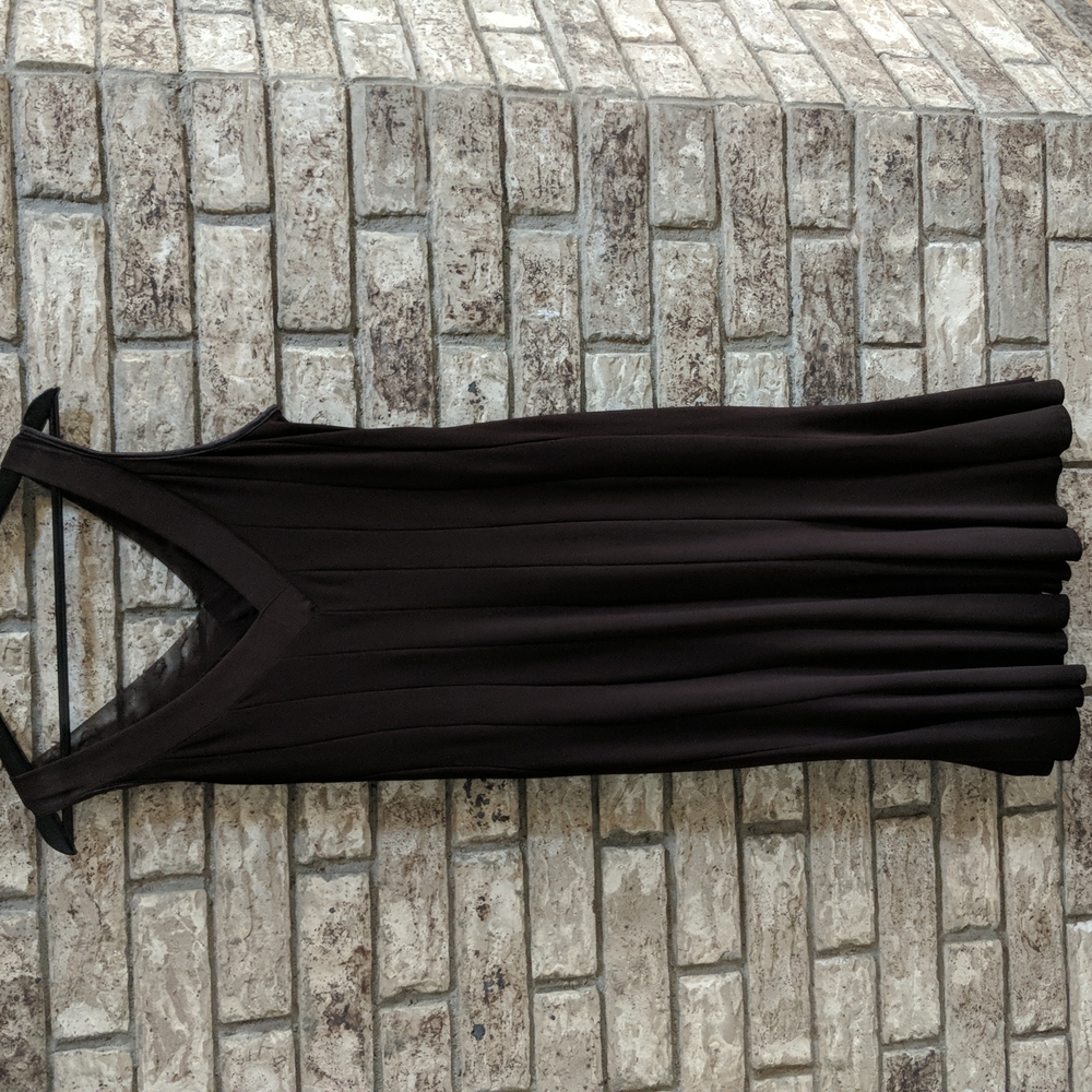 Joseph Ribkoff Brown Sleeveless Lined Dress Size 12